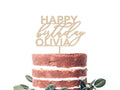 Custom Happy Birthday Cake Topper
