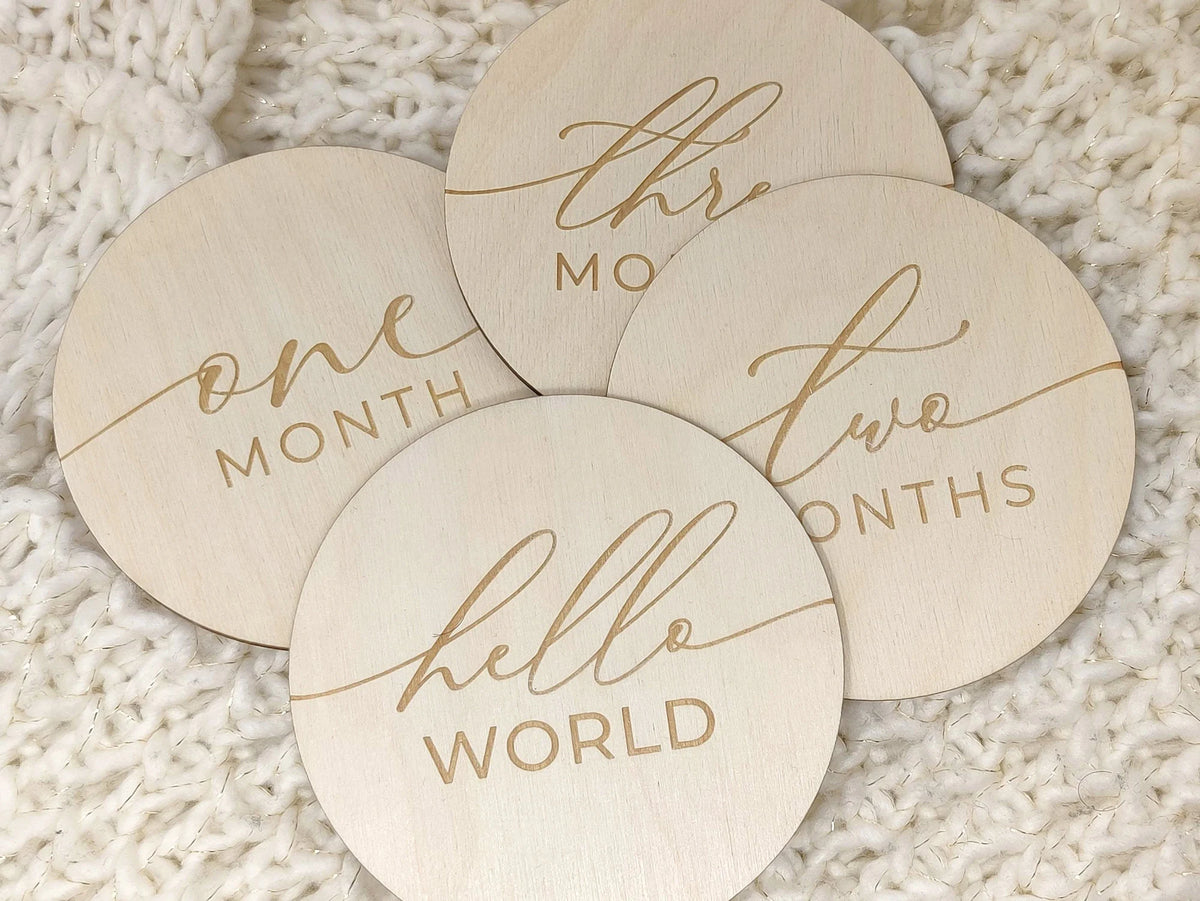 Classic Wooden Baby Milestones