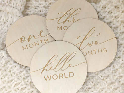 Classic Wooden Baby Milestones