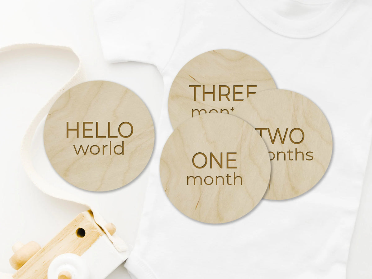 Modern Wooden Baby Milestones