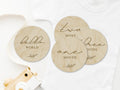 Elegant Wooden Baby Milestones