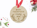 Custom Baby Coming Soon Christmas Ornament