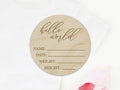 Hello World New Baby Arrival Plaque Sign