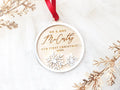 Mr and Mrs Custom Layered Snowflake Ornament
