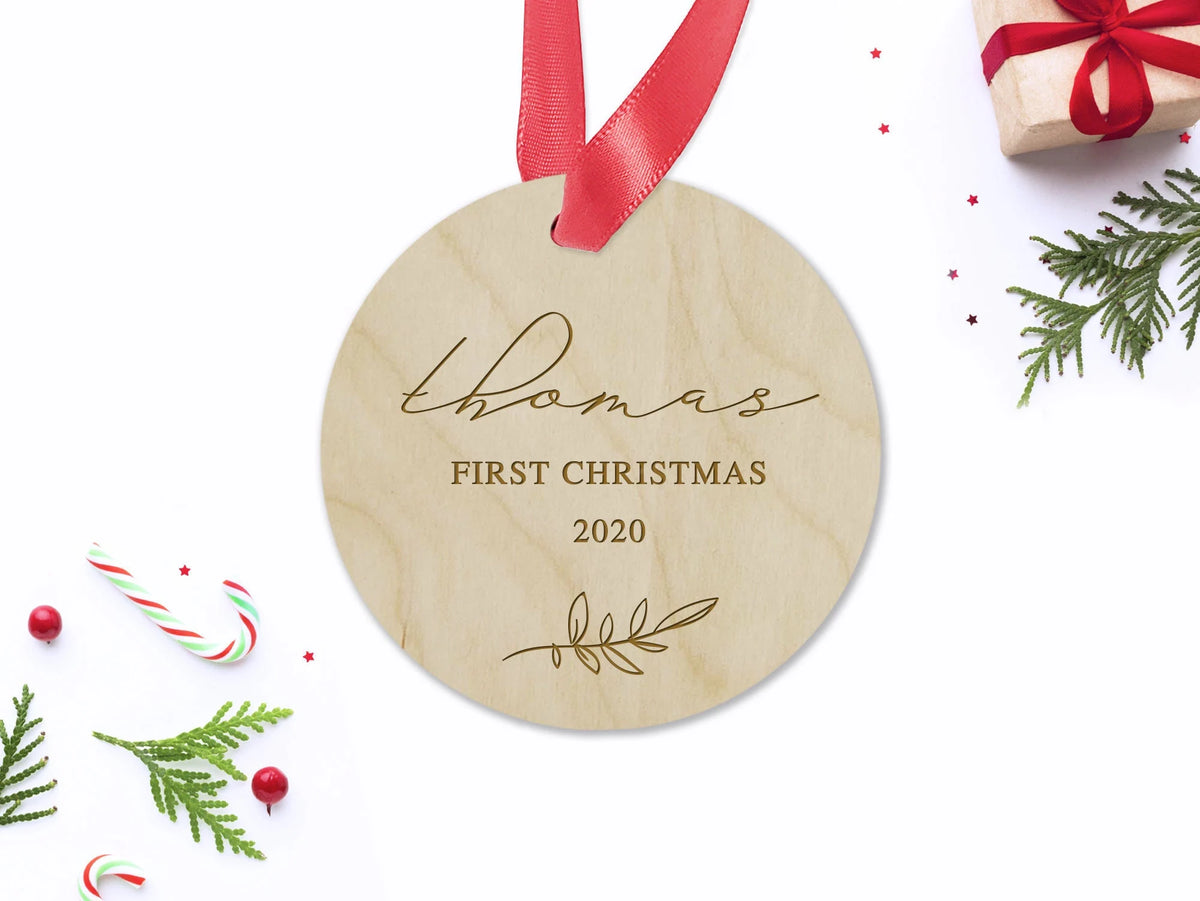 Custom Baby First Christmas Ornament