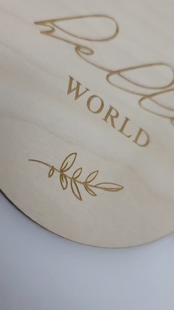 Elegant Wooden Baby Milestones