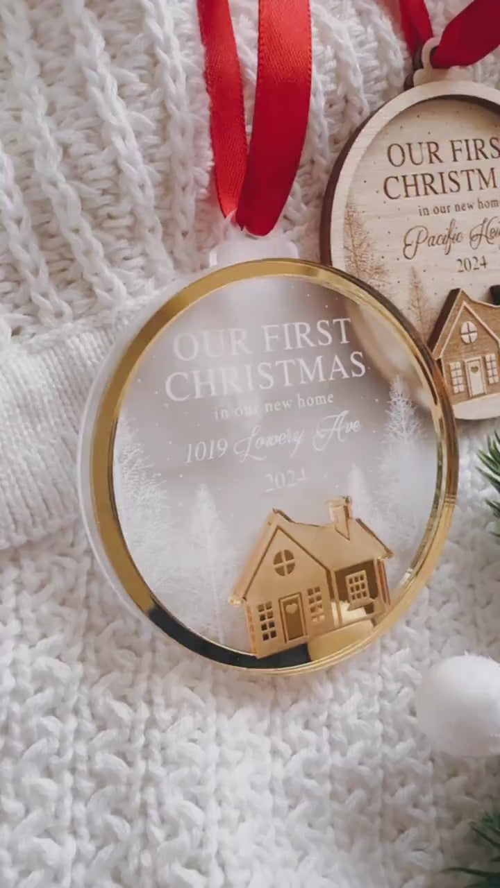 Custom Layered House Ornament